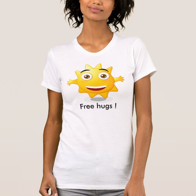 T - Shirtfrau geben Umarmungen frei! T-Shirt (Vorderseite)