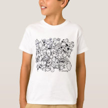 T - Shirtgekritzelkunst für Kinder