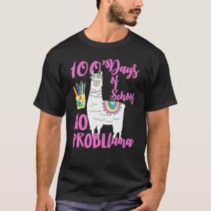 T-shirts 100 Jours D'école Pas De Problème Lama 10