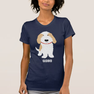T-shirts à caricature patinée PBGV Orange & Chie