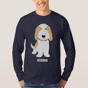 T-shirts à caricature patinée PBGV Orange & Chien 