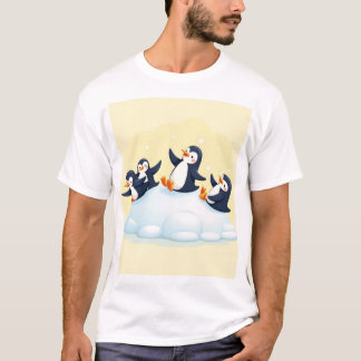 T-shirts à glissière en pingouin