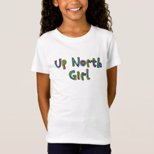 T-shirts à lettres colorées pour fille du Nord