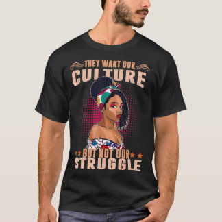 T-shirts afro-américains pour femmes Histoire noir