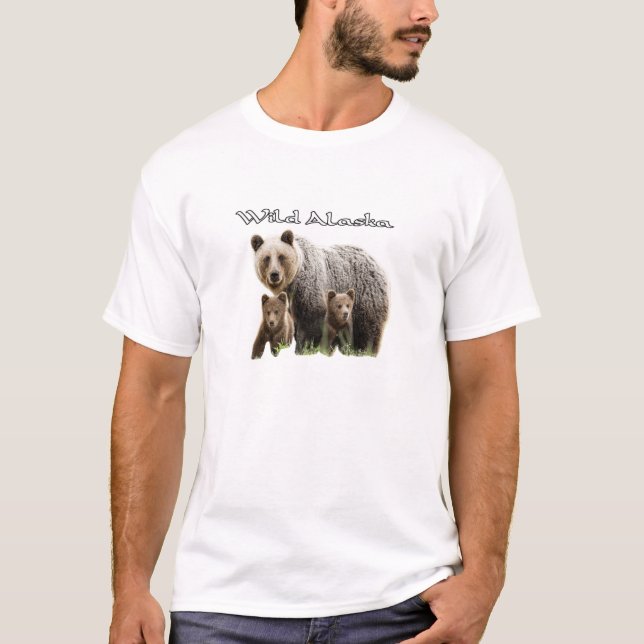 T-shirts Alaska Wildlife (Devant)