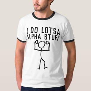 T-shirts ALPHA MALE Funny HOMMES