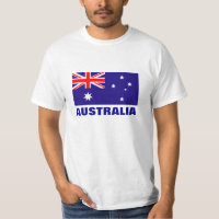 T-shirts australiens de drapeau