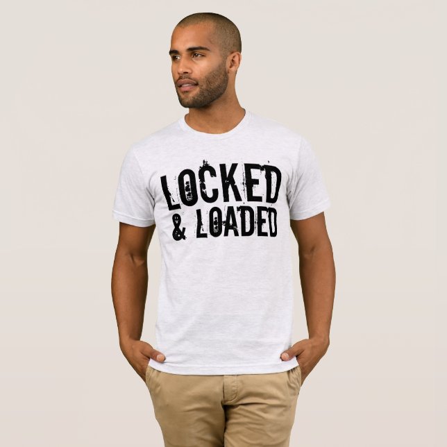 T-shirts avec pistolet PRÊT À TIRER (Devant entier)