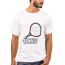 T-shirts avec raquette de tennis design