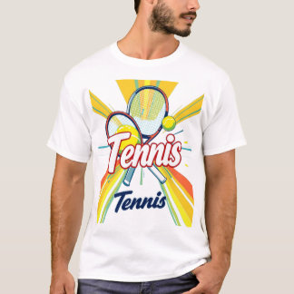 T-shirts avec raquette et balle de tennis design