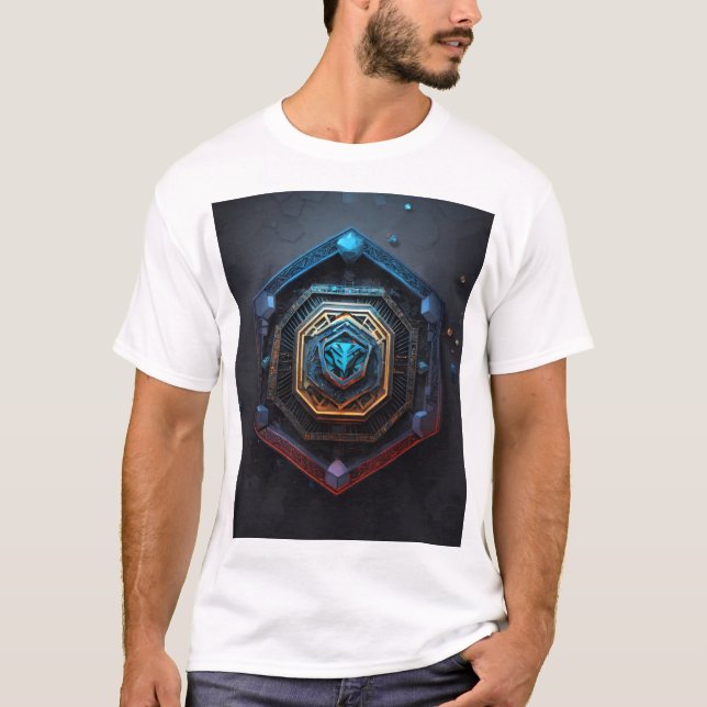 T-shirts Azteca 3D Estilo -Bold, artistique et uni (Devant)