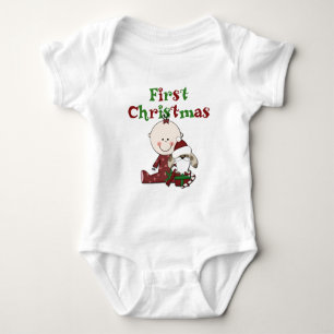 T-shirts Baby and Père Noël Dog