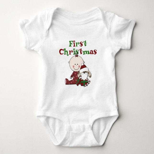 T-shirts Baby and Père Noël Dog (Devant)