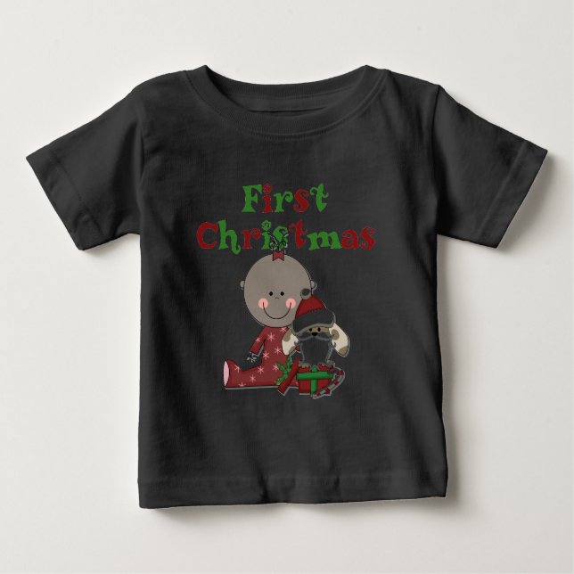 T-shirts Baby and Père Noël Dog (Devant)