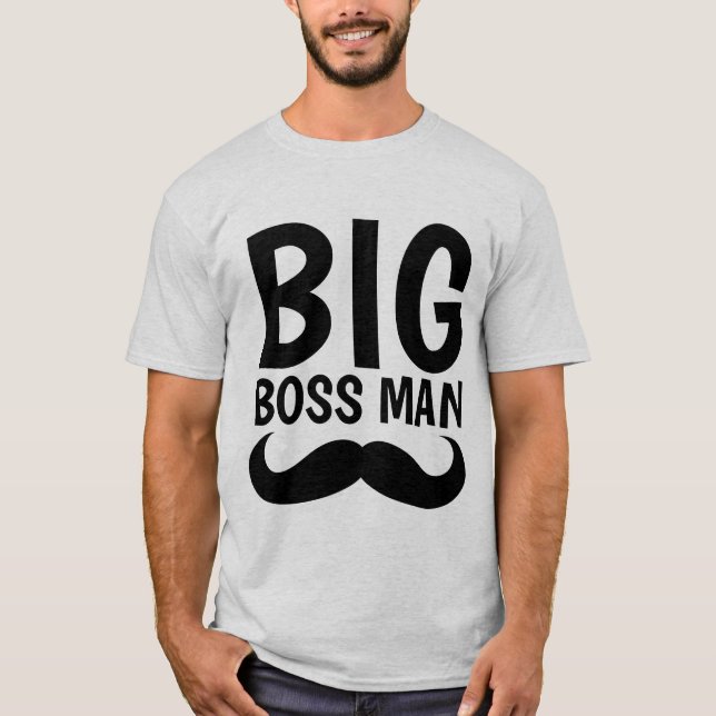 T-shirts BIG BOSS MAN Mustache (Devant)