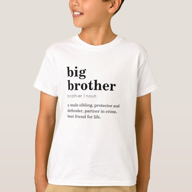 T-shirts Big Brother - Dictionnaire de définition  (Devant)
