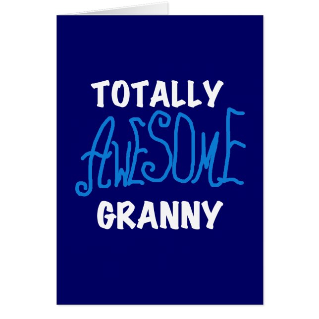 T-shirts bleu et cadeaux de mamie totalement (Devant)