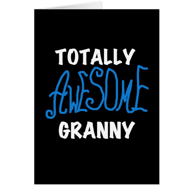 T-shirts bleu et cadeaux de mamie totalement (Devant)