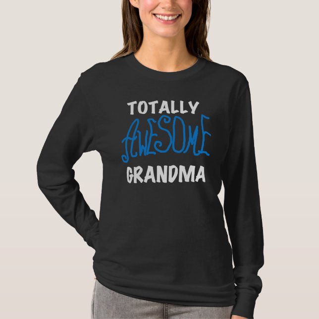 T-shirts bleus et cadeaux de grand-maman (Devant)