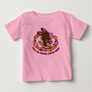 T-Shirts Bunny de Pâques pour le surf au chocolat