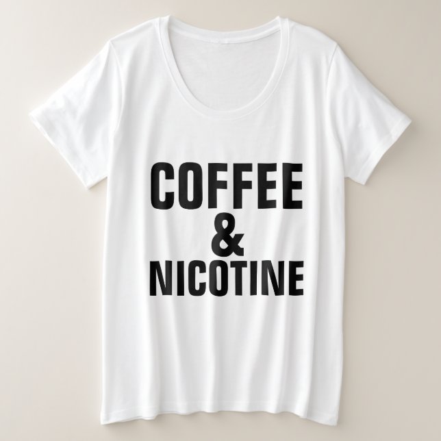 T-shirts CAFÉ & NICOTINE (Design devant)