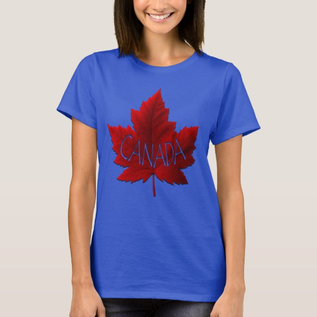 T-shirts Canada Chemise en feuille d'érable biolog (Devant)