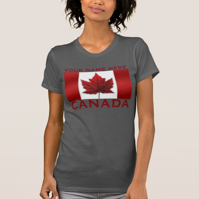 T-shirts canadiens pour femmes - Chemise canadienn (Devant)