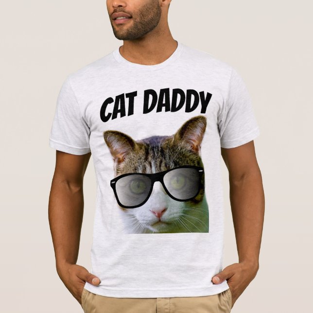 T-shirts CAT DAD DADDY (Devant)