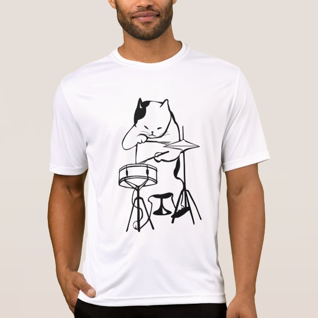 T-shirts CAT DRUMMER (Devant)