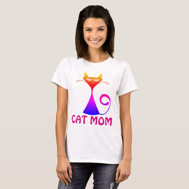 T-shirts CAT MOM (Devant entier)