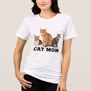 T-shirts CAT MOM (Ginger Tabby)