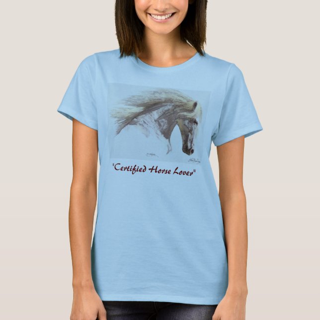 T-shirts "Certified Horse Lover" (Devant)