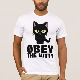 T-shirts CHAT FUNNY, OBEY THE KITTY