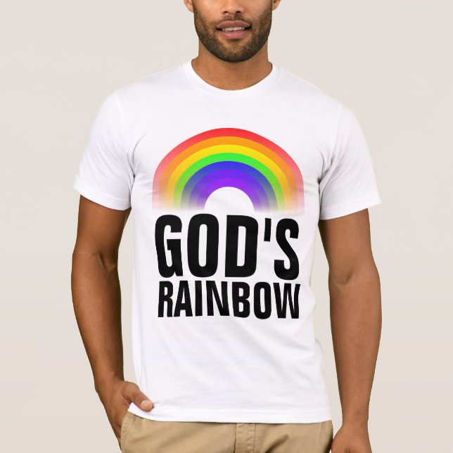T-shirts CHRÉTIENS DE DIEU RAINBOW (Devant)