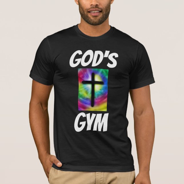 T-SHIRTS CHRÉTIENS DE LA SALLE DE GYM DE DIEU (Devant)