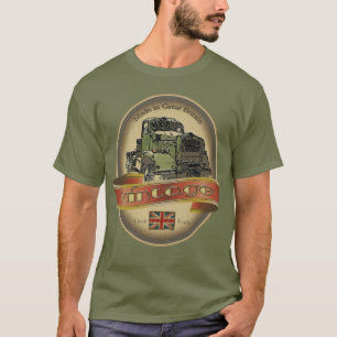 T-shirts classiques vintages d'étiquette de camion