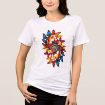 T-shirts colorés papillons pour elle