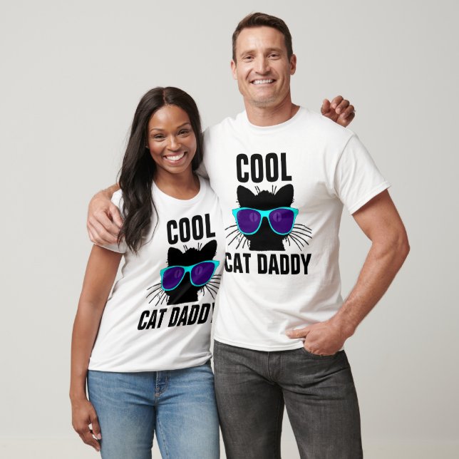 T-shirts cool CAT DAD, DADDY (Unisexe)