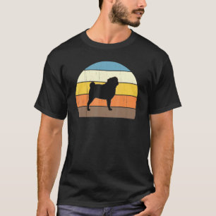 T-shirts Cool Retro Sunset Pugs - Amusement pour l