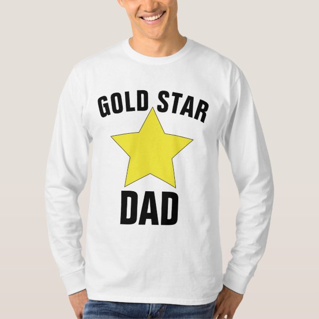 T-Shirts DAD STAR OR, père du soldat tombé (Devant)