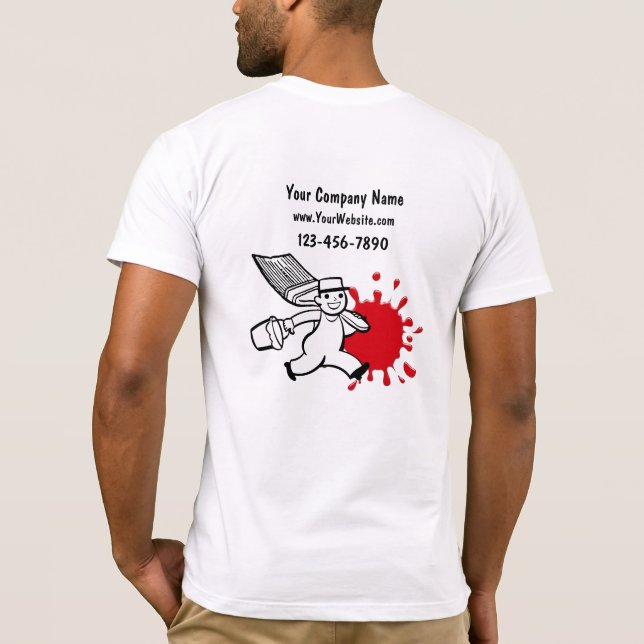 T-shirts d'affaires de peintre (Dos)