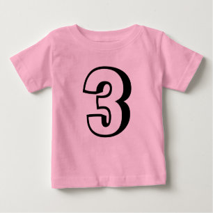 T-shirts d'âge de trois (3) ans pour tout-petit