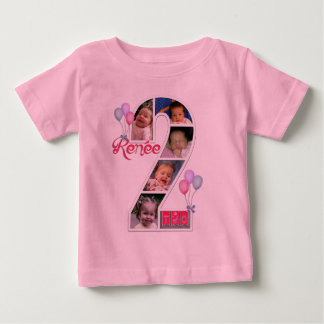 T-shirts d'âge et de nombre de photo