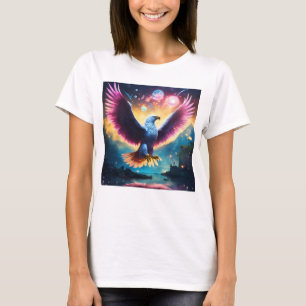 T-shirts d'aigle en cristal sauvage