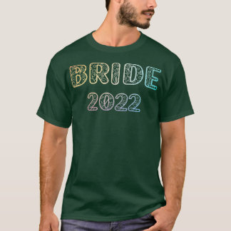 T-Shirts "Damen Bride 2022Bride" und "Groom" Weddi