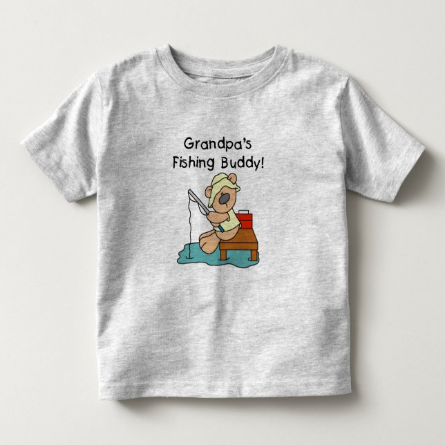 T-shirts d'ami de la pêche du grand-papa de (Devant)
