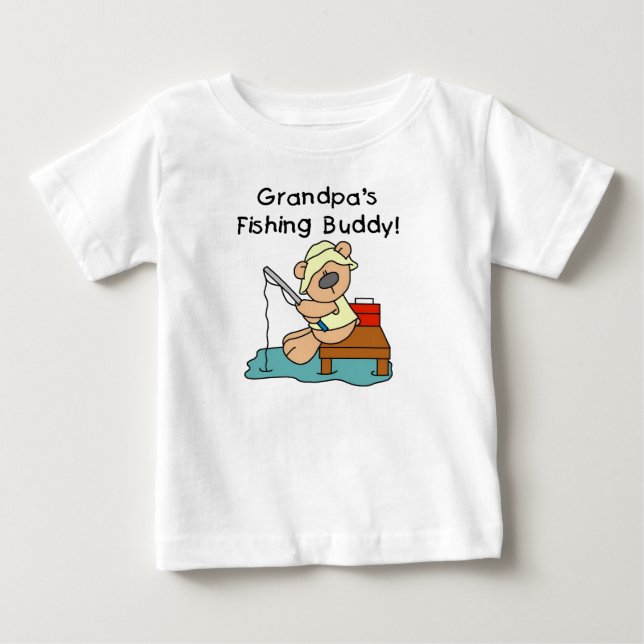 T-shirts d'ami de la pêche du grand-papa de (Devant)