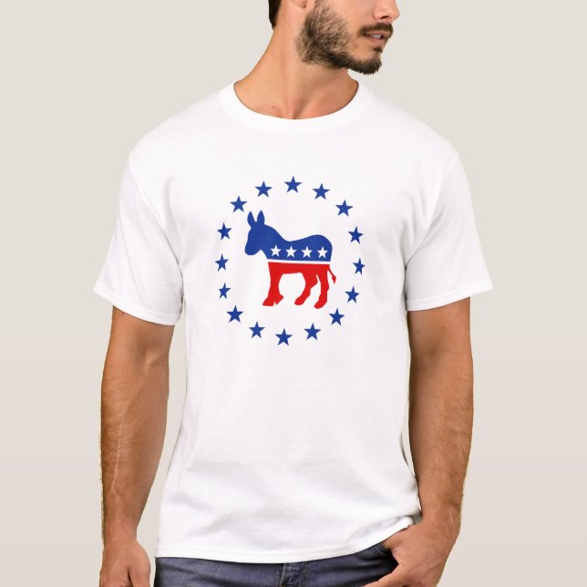 T-shirts d'âne de Démocrate (Devant)