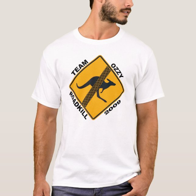 T-shirts d'animal tué sur une route d'Ozzy (Devant)