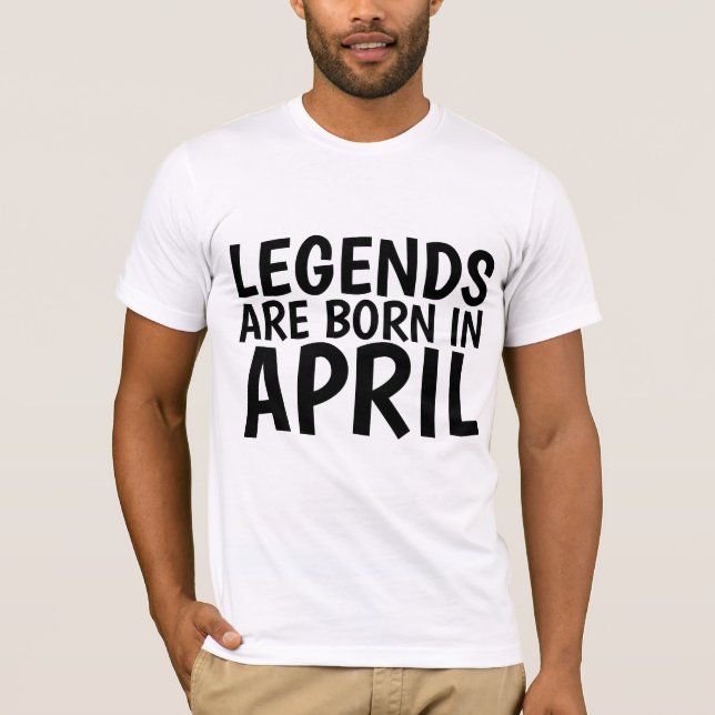 T-shirts D'ANNIVERSAIRE EN AVRIL (Devant)